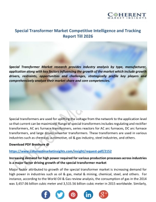 Special Transformer Market