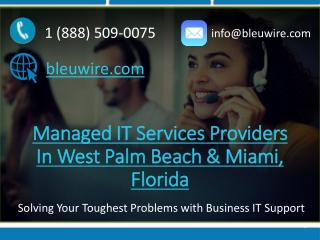 Managed IT Services Providers In West Palm Beach & Miami Florida