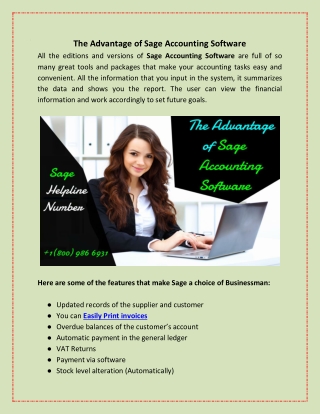 The Advantage of Sage Accounting Software