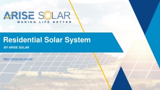 Residential Solar Panel - Arise Solar