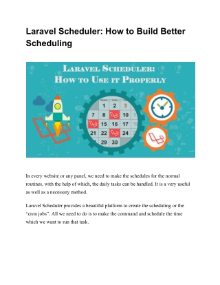 Laravel Scheduler: How to Build Better Scheduling