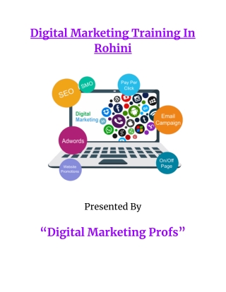 Best Digital Marketing Training in Rohini