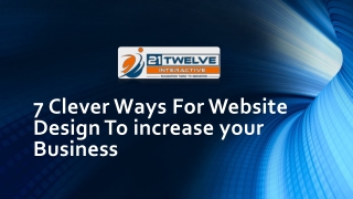 7 Clever Ways For Website Design To increase your Business