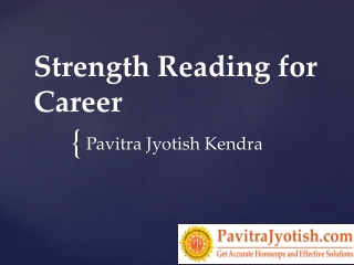 Strength Reading for Career