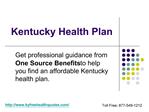 Kentucky Health Plan