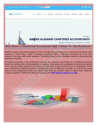 If you need a VAT Registration Service in Dubai