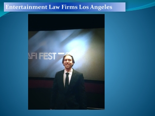 Entertainment Law Firms Los Angeles 