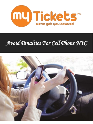 Avoid Penalties For Cell Phone NYC
