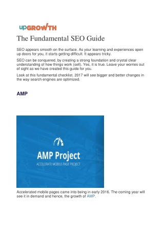 The Fundamental SEO Guide