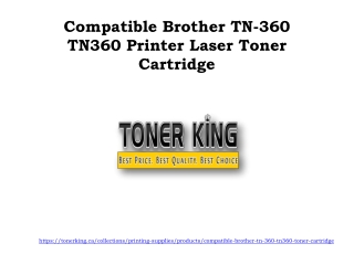 Compatible Brother TN-360 TN360 Printer Laser Toner Cartridge