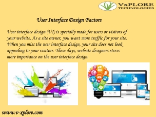User Interface Design Factors