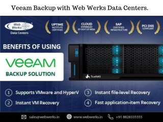 Veeam Backup with Web Werks Data Centers.