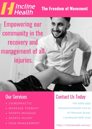 Pain Management Leichhardt - Incline Health