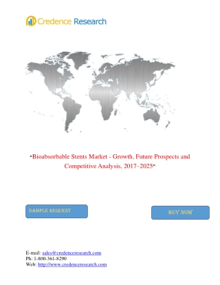 Global Bioabsorbable Stents Market to Reach Worth US$ 511.1 Mn by 2025