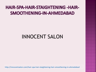 Famous Hair Spa, Hair Straightening, Hair Rebonding, Hair Cut in Ahmedabad