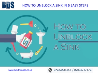 How To Unblock Sink In 6 Easy Steps