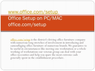 Office.com/setup Office technical help
