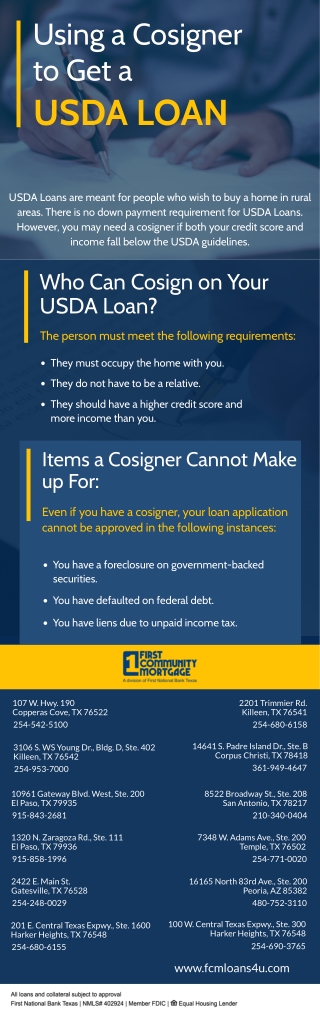 Using A Cosigner To Get A USDA Loan