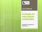 Ecologia ed educazione ambientale