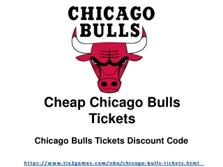 Chicago Bulls Tickets Discount