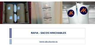 RAFIA - SACOS HINCHABLES