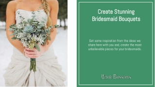 Make the Best and Eye-Catching Bridesmaid Bouquets