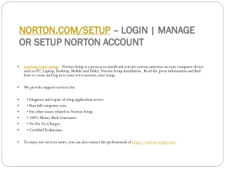 NORTON.COM/SETUP NORTON TECHNICAL HELP