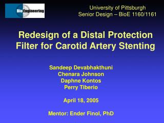 Redesign of a Distal Protection Filter for Carotid Artery Stenting