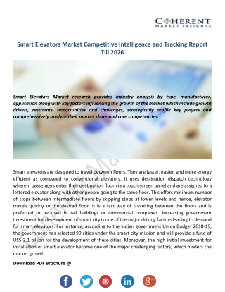 Smart Elevators Market