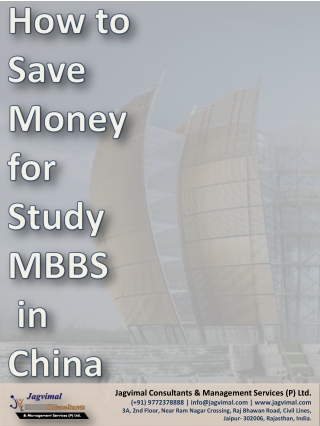 How to Save Money for Study MBBS in China