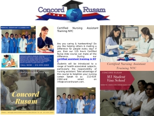 Certified Nursing Assistant Training in NYC