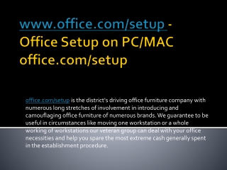 Office.com/setup Office technical support