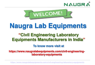 Civil Engineering Laboratory Equipments Manufacturers in India