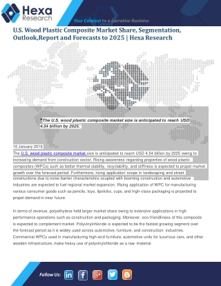 U.S. Wood Plastic Composite Market Sales, Size, Share, Trends and Forecast 2025