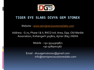 Tiger Eye Slabs Divya Gem Stonex