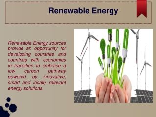 Renewable Energy