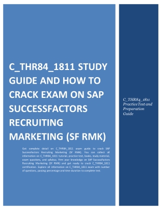 PPT - How to Prepare for C_THR84_1811 exam on SAP SuccessFactors Sns-Brigh10