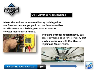 Otis Elevator Maintenance