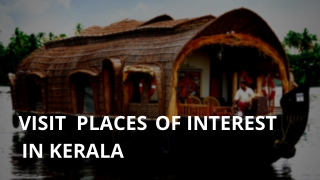 Visit places of interest in Kerala 1