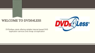 Dvd duplication and dvd duplication services