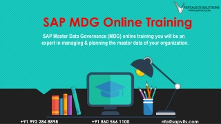 SAP Master Data Governance PDF | SAP MDG PDF | SAP MDG Training Material PDF in Pune