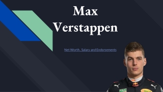Max Verstappen’s Net Worth, Salary and Endorsements