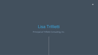 Lisa Trifiletti - Former Deputy Executive Director, Environmental Programs Group