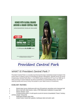 Provident Central Park