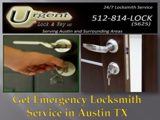 Get Emergency Locksmith Service in Austin TX