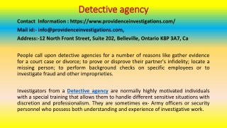 How to Find a Discreet Detective Agency Online