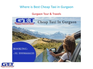 Where is Best Cheap Taxi in Gurgaon