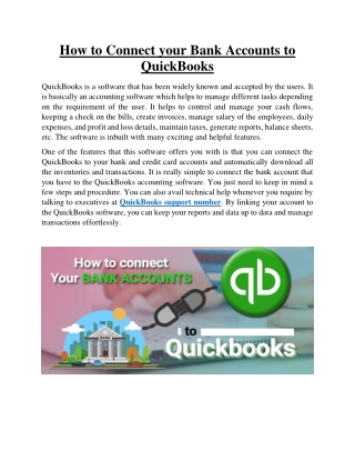 How to Connect your Bank Accounts to QuickBooks