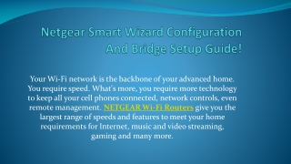 Netgear Smart Wizard Configuration And Bridge Setup Guide!