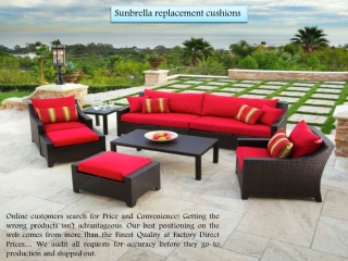 Sunbrella replacement cushions